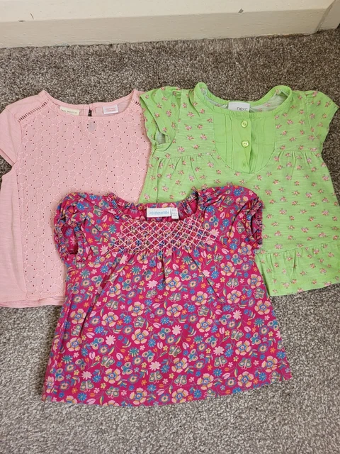 Pacchetto di 3 T-shirt JOJO MAMAN BEBE, NEXT & ZARA età 6 mesi maniche corte