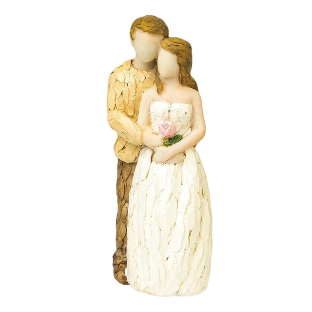 Couple de mariage Figurines Artisanat décoratif Centre de table Décorations 2