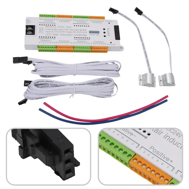 Stair Light Controller Kit with Customizable Settings 32 Channel LED Lighting