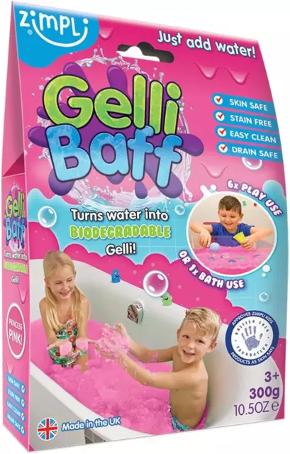 Gelli Baff Pink from , 1 Bath or 6 Play Uses, Magically Turns Water into Thick,