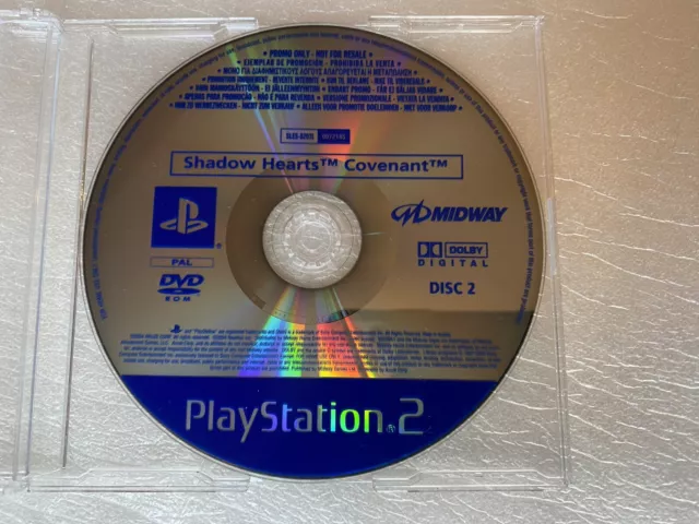 Shadow Hearts Covenant PS2 disco promozionale solo PlayStation 2 (SOLO DISCO 2, UK PAL)
