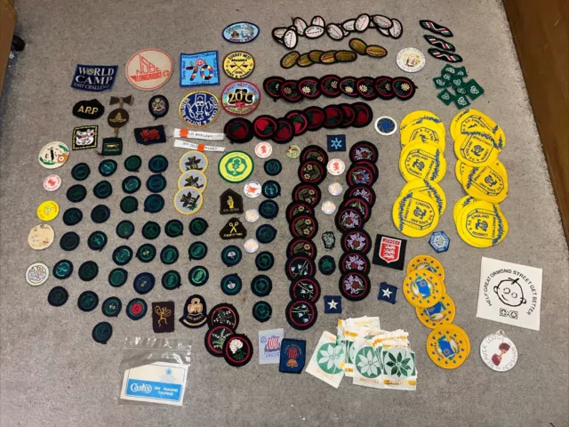 Rare Early Vintage Brownie / Girl Guide Badges - Joblot  1950’s Onwards