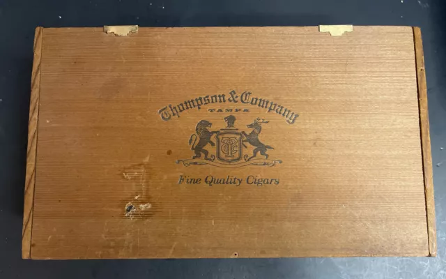 Antique￼ Thompson and Company 100 Cigar Box-