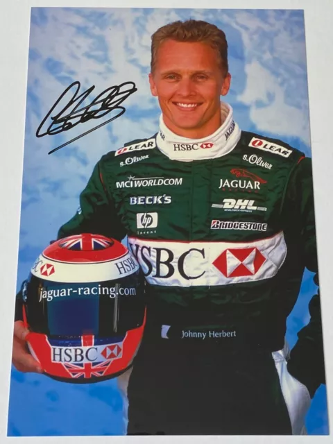 Johnny Herbert Formula One  Legend Autographed Signed Photo + COA