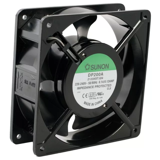 Ventilateur axial DP200A-2123XST 120 x 120 x 38 mm 230 V ~ 161 m3/h 2700 tr/min Sunon