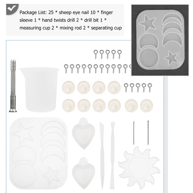 1 Set Lunar Eclipse Silikon Formen Silikon Epoxy Mond Form Diy Harz Formen 3
