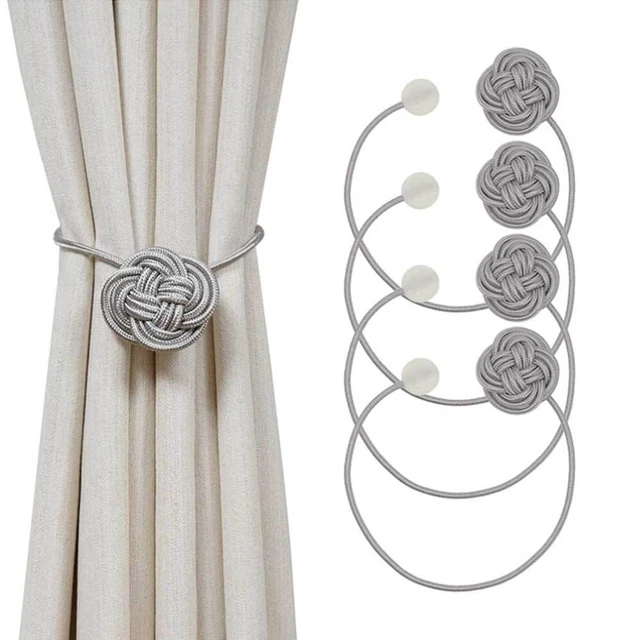 HIASTRA Strong Magnetic Curtain Tie Back Rope Holdback Handmake Ball Home Window