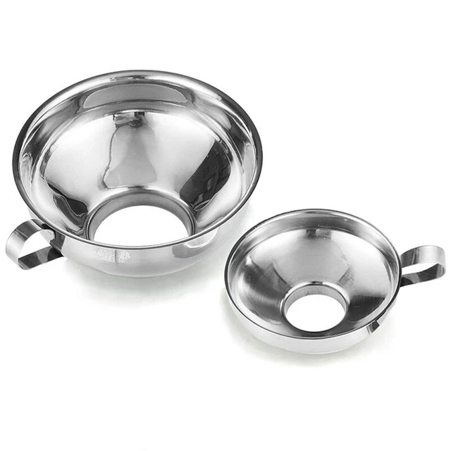 Imbuto in scatola, confezione da 2 forniture in acciaio inox imbuto da cucina jar5239