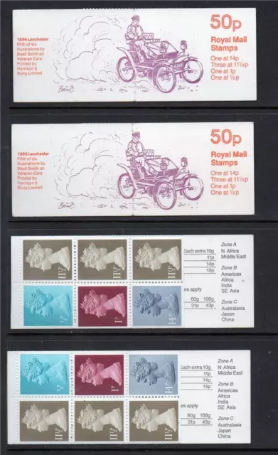 GB 1981 FB14A & FB14B VETERAN CAR SERIES 50p FOLDED BOOKLETS