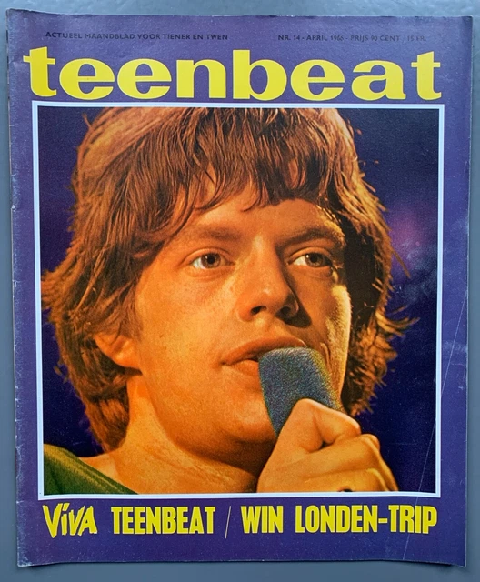 1966 DUTCH TEENBEAT ROLLING STONES Mick Jagger Brian Jones BEATLES £26.