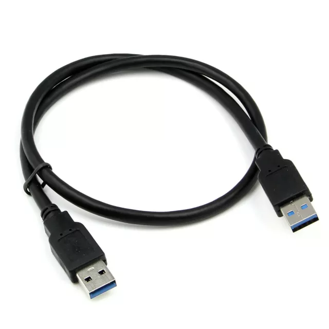 60cm USB 3.0 A Male to A Male Cable Lead for PC Laptop External Hard Drives