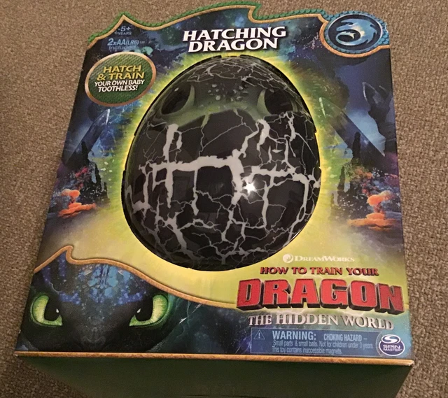 Hatching Baby Toothless DREAMWORKS DRAGONS, HATCHING Toothless Interactive Baby Dragon with ...