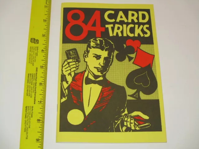 84 Card Tricks Book - Learn Magic Tricks w/Deck Regular Cards, Sleight of Hand