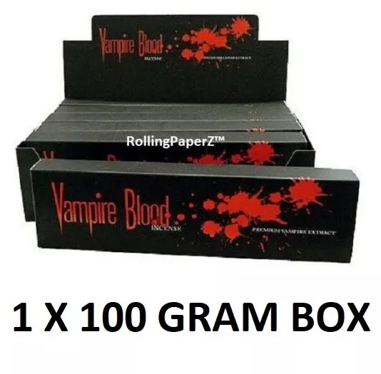 Vampire Blood Incense Sticks Devil's Garden Natural Organic-One 100 Gram Box