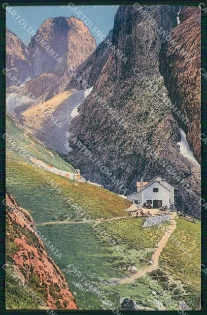 Trento Pozza di Fassa Rifugio Principe Gruppo Catinaccio cartolina RB7181