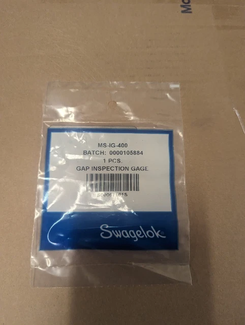 NEW SWAGELOK 1/4" 6mm Inspection Gage MS-IG-400