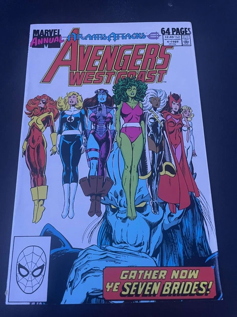 AVENGERS WEST COAST Annual #4 Atlantis Attacks She-Hulk