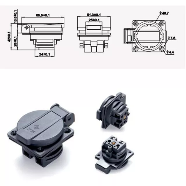 Waterproof AC 250V German Standard Power Outlet Single Plug Wall Soc JzYURQ