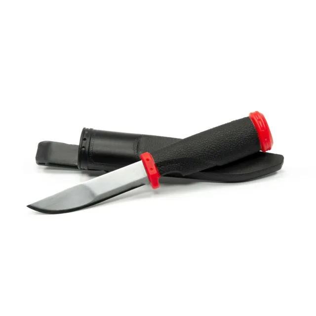 Angelmesser Outdoor Messer Edelstahl Camping Angeln Jagd Knife mit Gürtelköcher