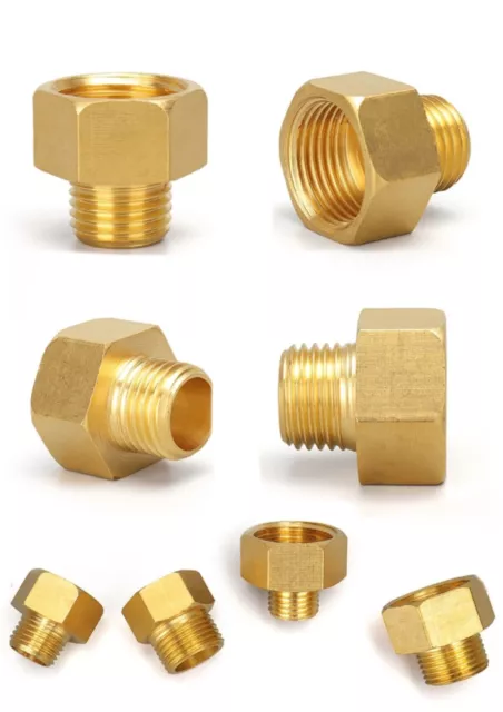 Metric & BSP Male to Female BSP in Brass European Male Femal Extension Adapters