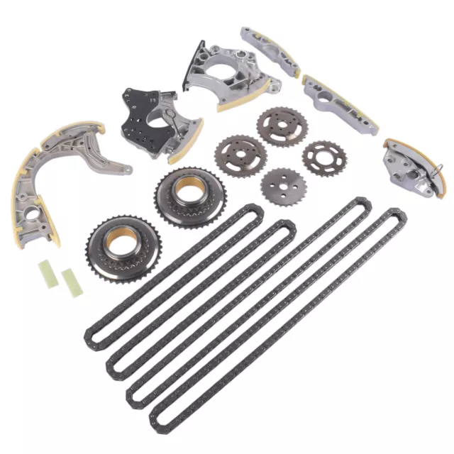 Steuerkettensatz mit Spanner Für Audi A6 A8 S8 Q7 VW Touareg 4.2 FSI BSM BVJ BAR