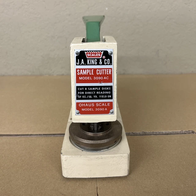 J.A. King Co Mechanical Sample Cutter Model 3090AC Ohaus Scale
