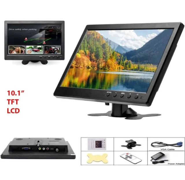 Monitor HDMI VGA Schermo LCD TFT 10.1 POLLICI 1080p Altoparlante BNC USB