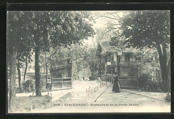 CPA Vincennes, Restaurant de la Porte Jaune 1908