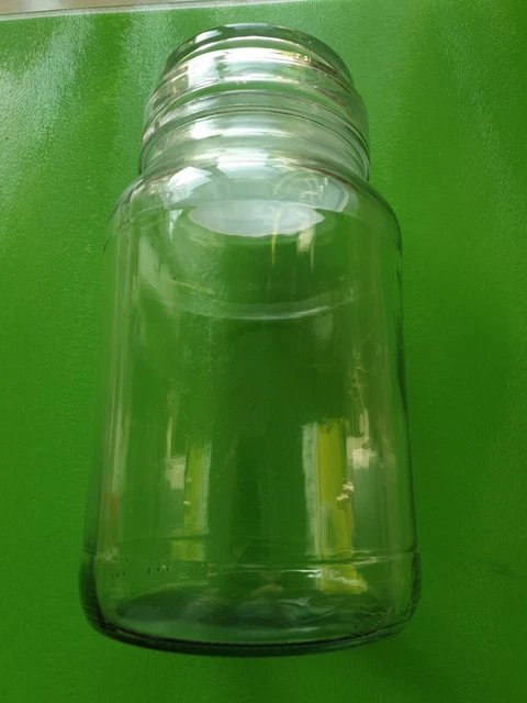1 große leere Douwe Egberts Kaffeedose - luftdichtes Glas - 21 cm hohe Kapazität 400 g