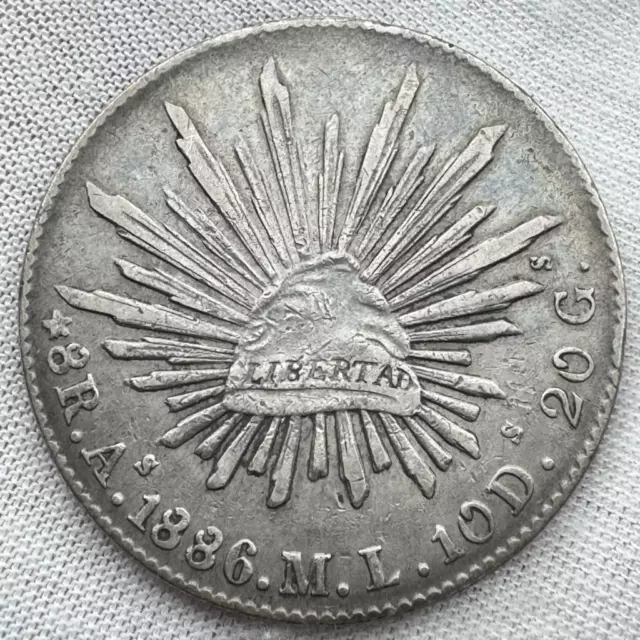 1886 Mexico 8 Reales