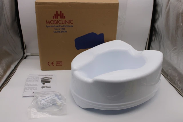 Mobiclinic, altura de asiento de inodoro, 14 cm, titanio, marca europea,