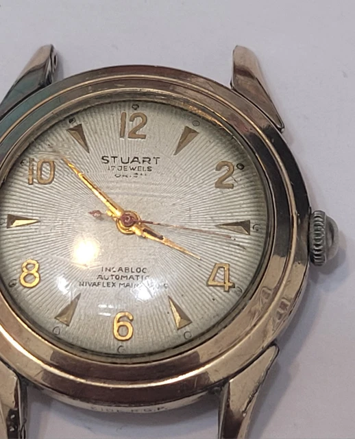 Stuart Watch Models VINTAGE MENS STUART Automatic watch Working Movement. For Parts Or ...