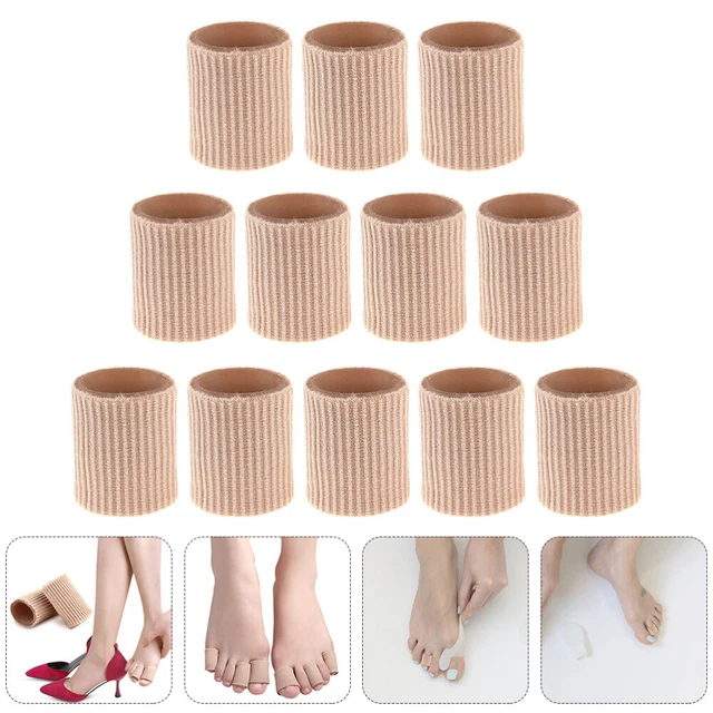 12 Pcs Nylon Toe Cover Miss Finger Sleeve Protector Cushion