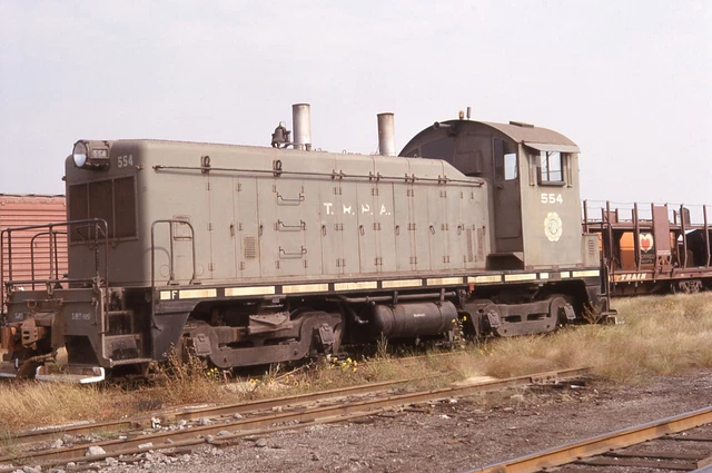 Original Slide TRRA Terminal RR Association NW2 #671 - E St Louis IL 1963