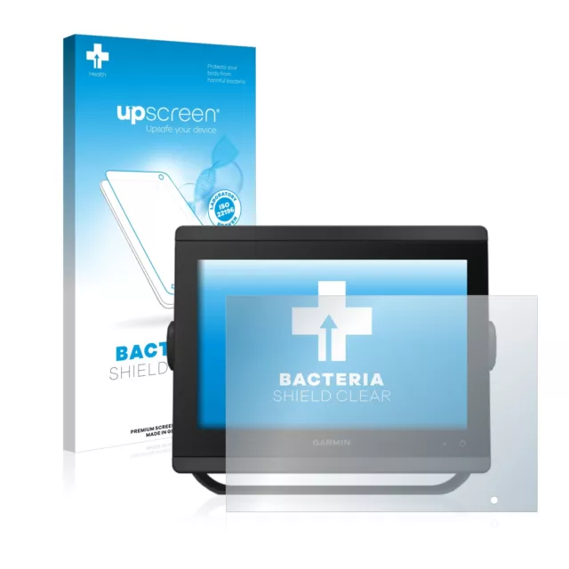 upscreen Schutzfolie für Garmin GPSMAP 8410xsv Anti-Bakteriell Displayfolie