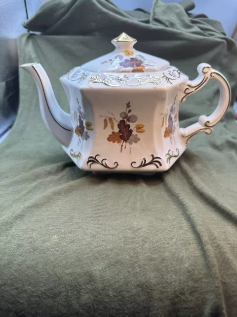Vintage Wood & Sons Burslem England porcelain teapot