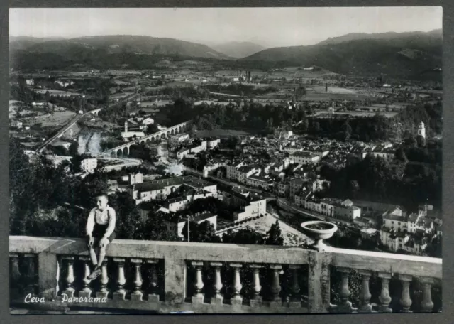 CEVA (Cuneo) - PANORAMA CON BAMBINO - VG. 1951