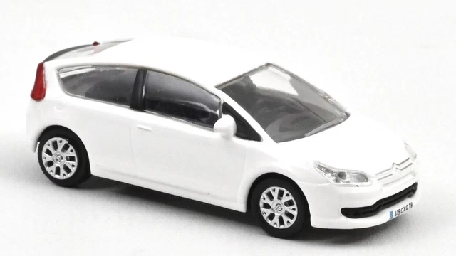 Miniature Citroën C4 Coupé 2004 - Norev 1/43, Série Voitures Françaises, Bleu, Occasion