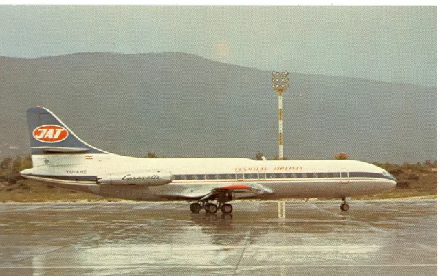 Jat-Yugoslav Airlines Sud Aviation Caravelle 6N Airplane Dubrovnik (Mj475*)