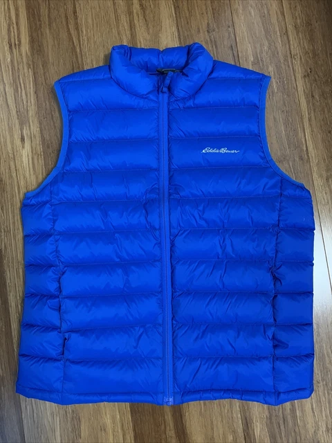 SIZE:  L (14) Eddie Bauer Boys Cirruslite Down VEST, Valued: $ 65 Blue