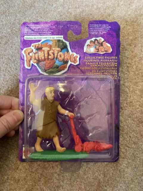 the Flintstones Barney Mowing the Lawn Collectible Figure 1994 Mattel
