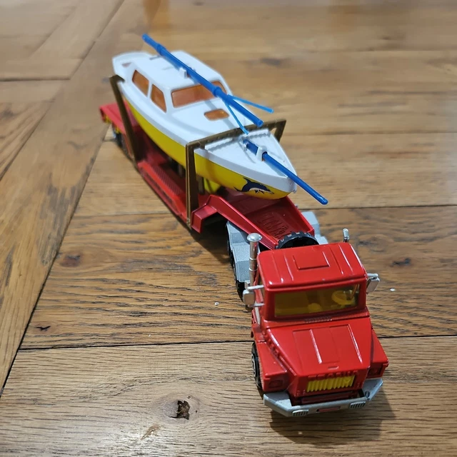 Camion Semi-remorque Scania Majorette Vintage 1/60 - Porte-voilier, Thème Kerian Nice