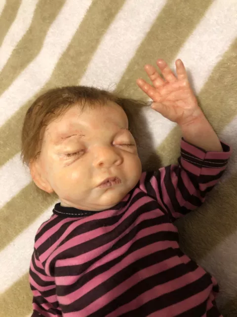 Reborn baby doll Roasbud sculpted by Cindy Musgrove, hand made Painted By Me