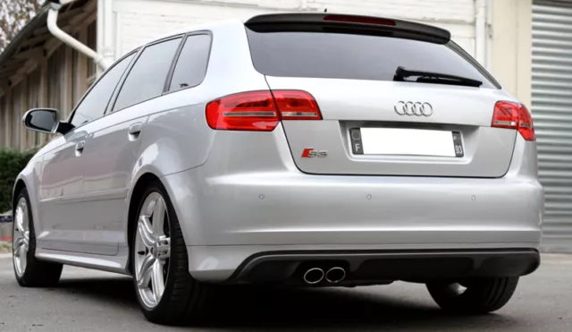 Audi A3 8P 5 Portes Sportback Jupe Arriere + Bas De Caisse + Spoiler S3 Style