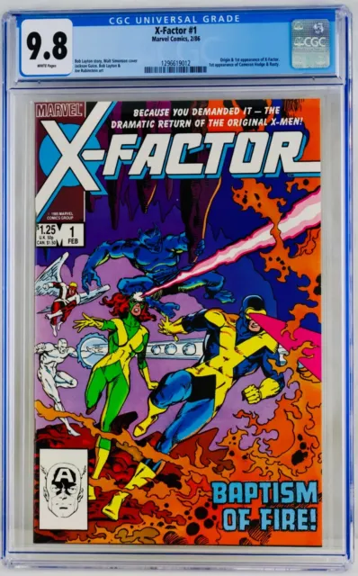 X-Factor #1 CGC 9.8 White Pages First Appearance & Origin 1st NM/MT Key Grail