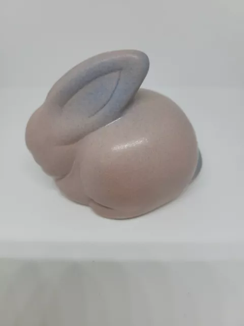 Vintage Van Briggle Pottery Lavender BLUE Bunny Rabbit - Colorado Springs