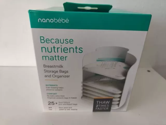 Nanobèbè - Breastmilk storage bags and Organiser 