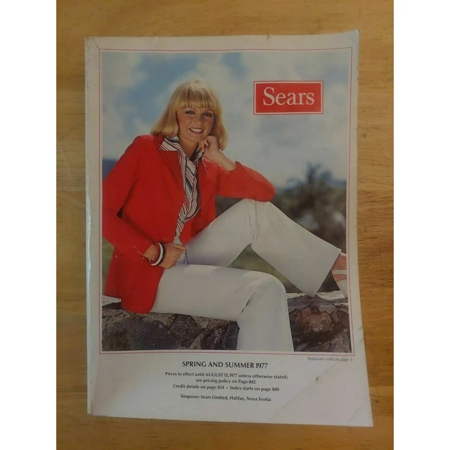 SEARS SPRING AND Summer 1977 Catalog Vintage Fashion Collectible Rare