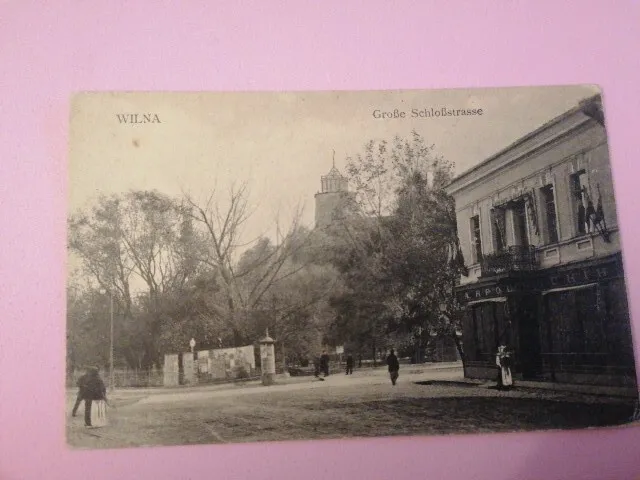 AK, Wilna ,Partie Große Schloßstrasse Ungelaufen Ca 1905