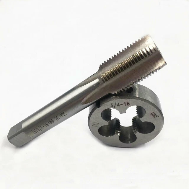 Affidabile set 3/4 16 UNF HSS rubinetto e stampo per creazione e riparazione fili